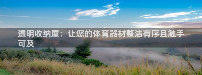 尊龙凯时城游戏官网：透明收纳屋：让您的体育器材整洁有