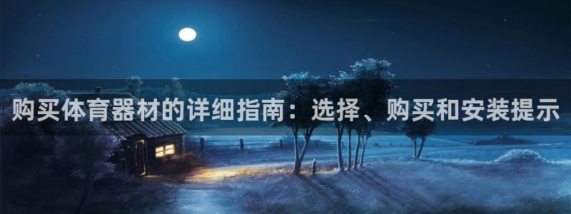 尊龙旗舰店：购买体育器材的详细指南：选择、购买和安装